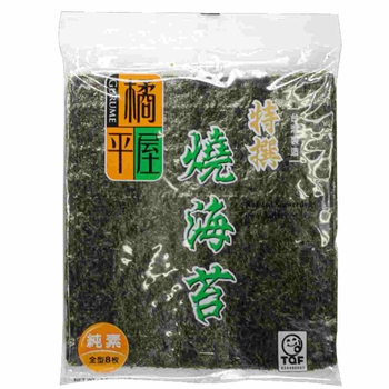 Image Gurume Sushi Seaweed 橘平屋 - 特撰烧海苔 (8 pieces) 